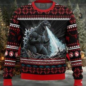 Godzilla Kaiju Ugly Christmas Sweater