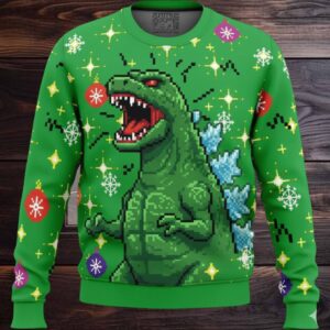 Godzilla Tree Christmas Ugly Sweater