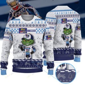 Grant Harlan Gizmo Mods Rock River Racing Yamaha× Grinch Ugly Christmas Sweater