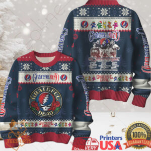 Grateful Dead 50th Anniversary 1965 2025 Thank You For The Memories Ugly Christmas Sweater