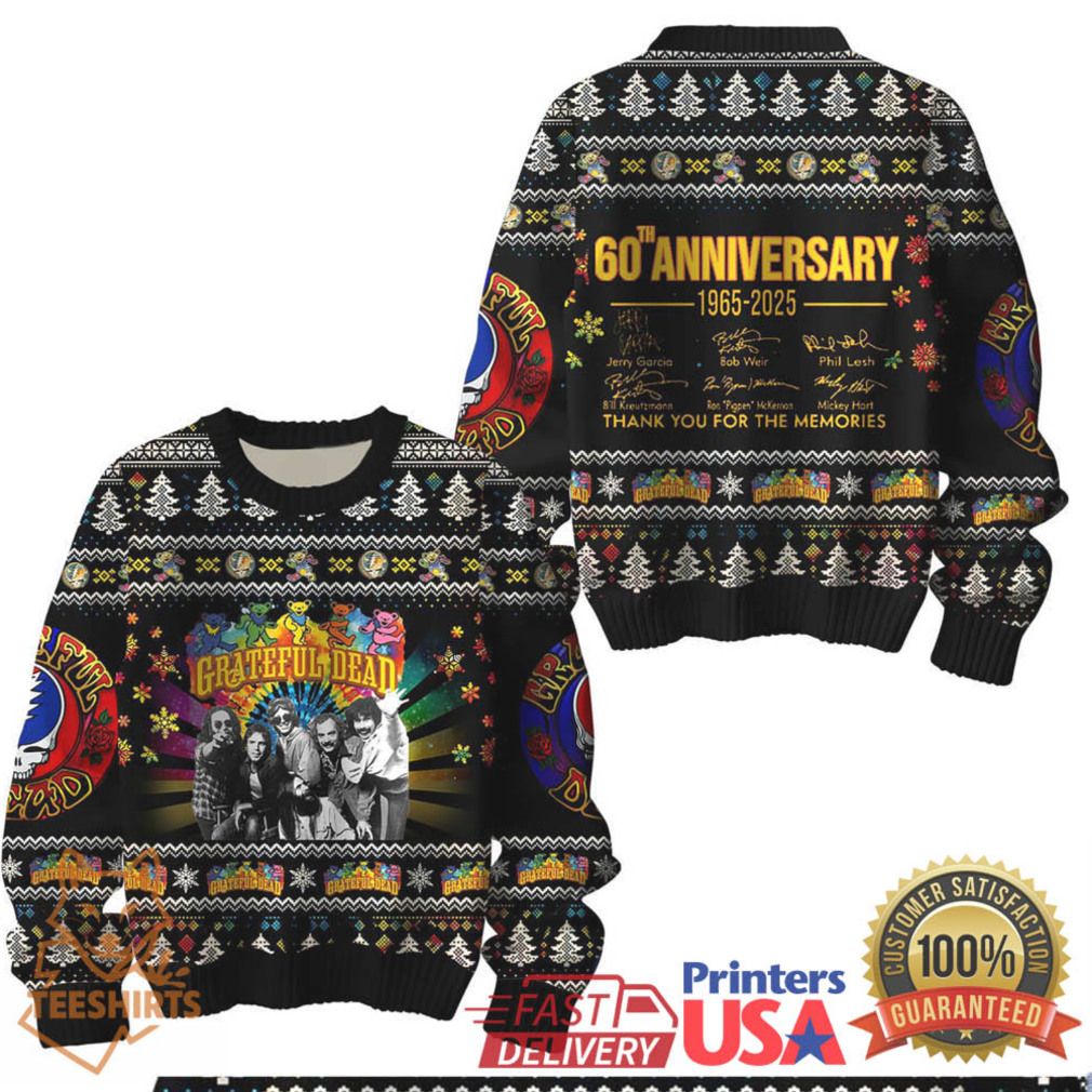 Grateful Dead 60Th Anniversary Christmas Ugly Sweater 2025 Grateful Dead 60Th Anniversary Christmas Ugly Sweater 2025