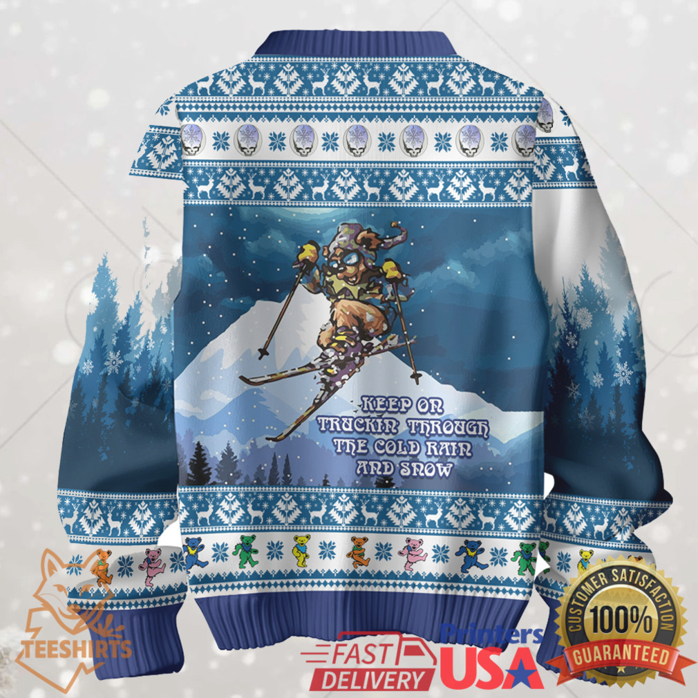 Grateful Dead Cold Rain and Snow Ugly Christmas Sweater Grateful Dead Cold Rain and Snow Ugly Christmas Sweater