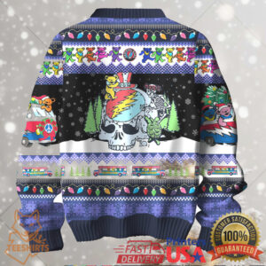 Grateful Dead Dancing Bears Ugly Christmas Sweater