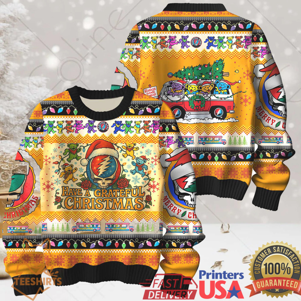 Grateful Dead Have A Grateful Christmas Ugly Sweater Grateful Dead Have A Grateful Christmas Ugly Sweater