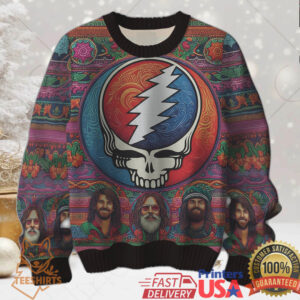 Grateful Dead Portrait Christmas Ugly Sweater
