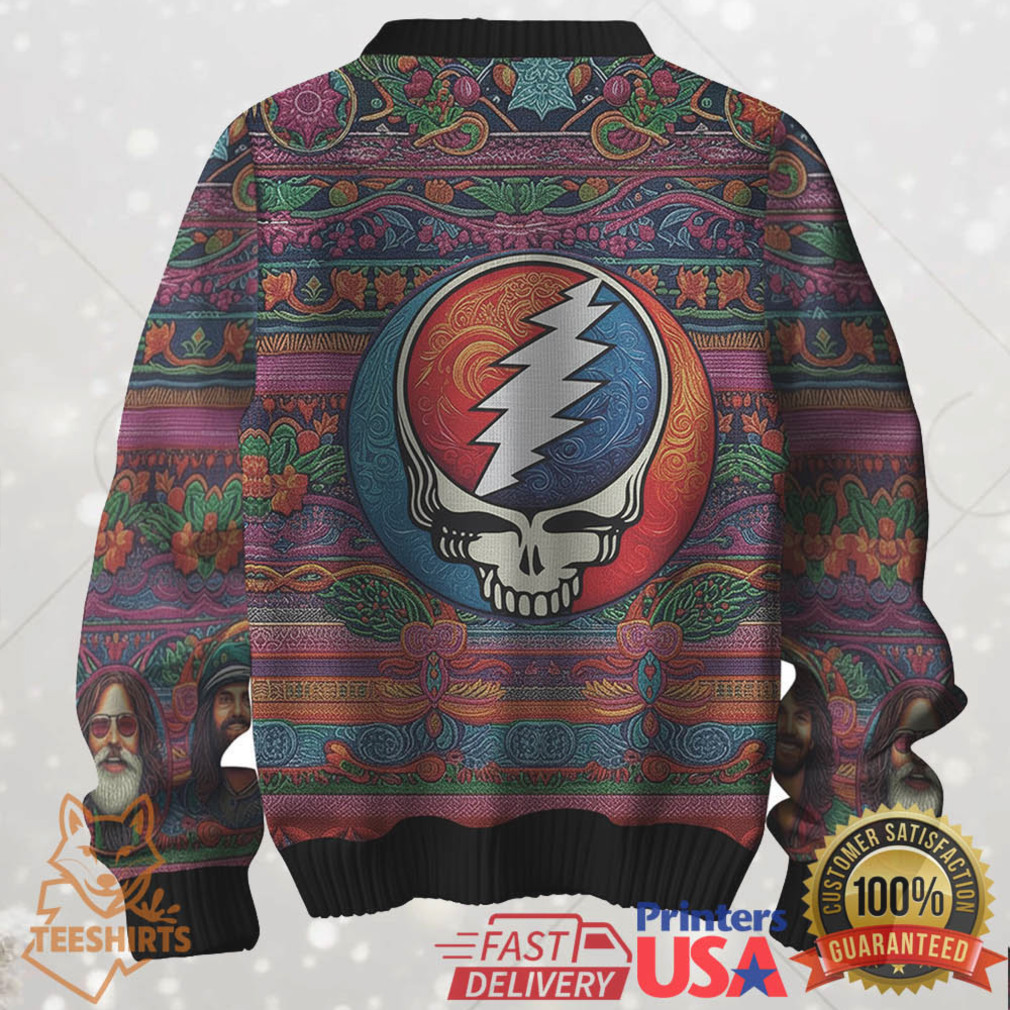 Grateful Dead Portrait Christmas Ugly Sweater Grateful Dead Portrait Christmas Ugly Sweater