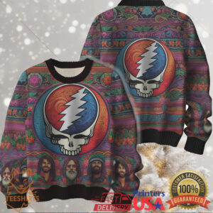 Grateful Dead Portrait Christmas Ugly Sweater