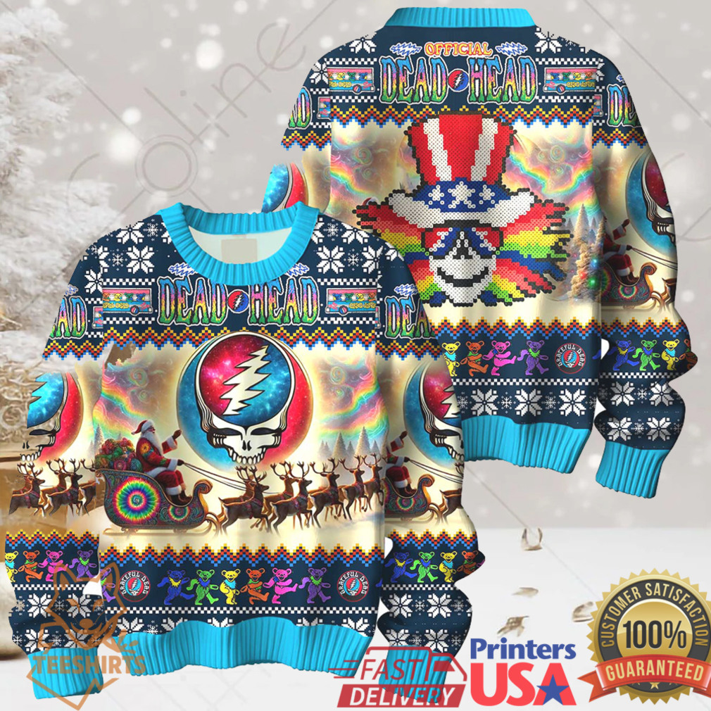 Grateful Dead Steal Your Face Christmas Sweater Grateful Dead Steal Your Face Christmas Sweater
