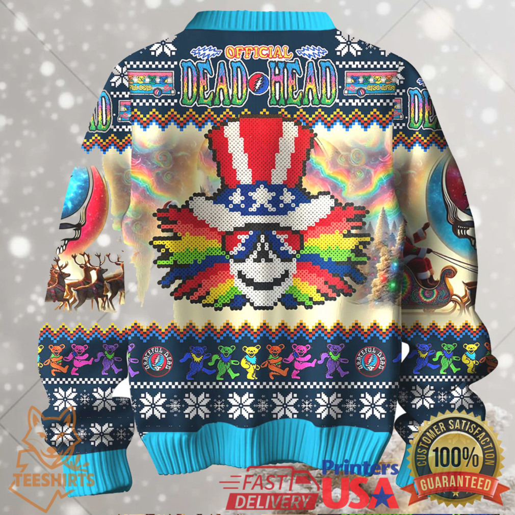 Grateful Dead Steal Your Face Christmas Sweater Grateful Dead Steal Your Face Christmas Sweater
