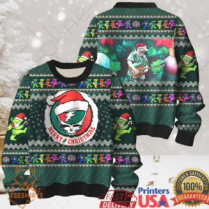 Grateful Dead Steal Your Face & Dancing Bears Christmas Ugly Sweater