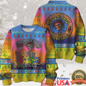 Grateful Dead The Dancing Bears Christmas Season's Greetings Ugly Sweater