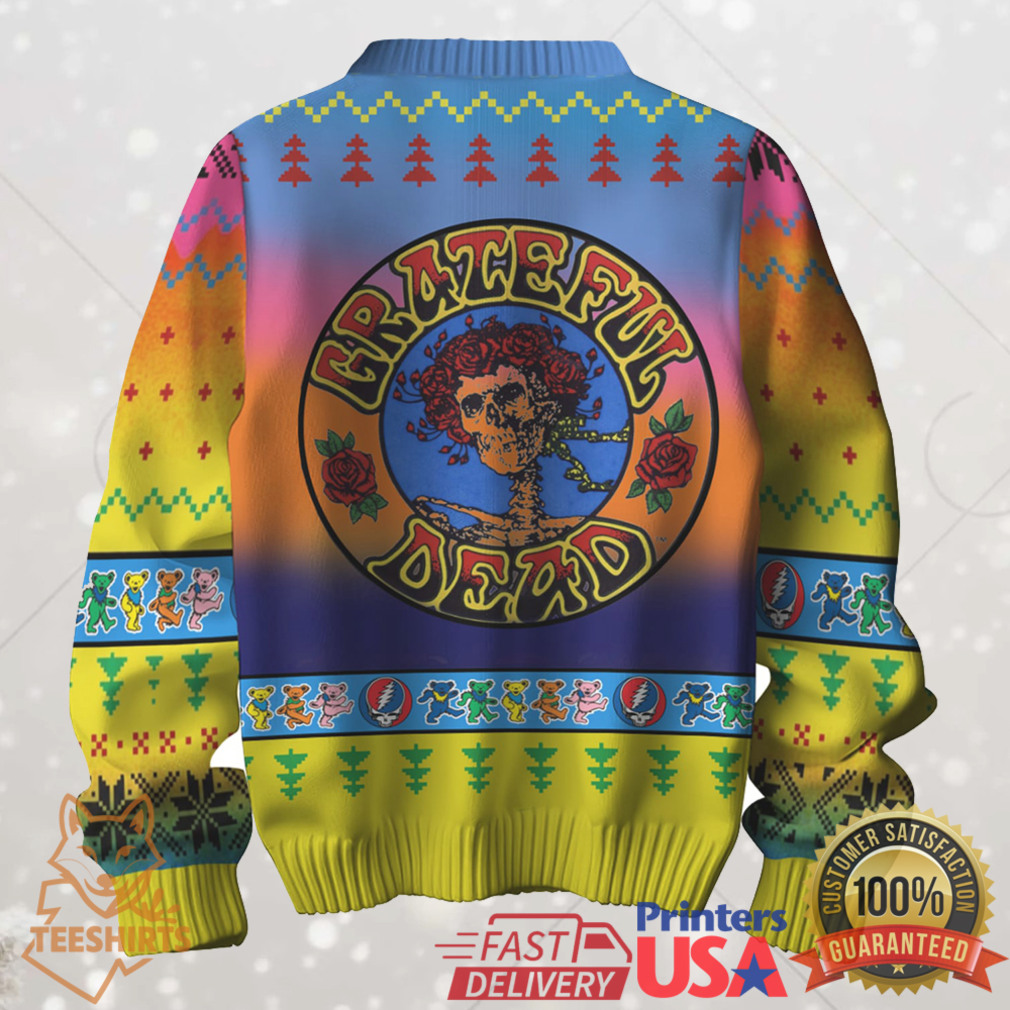 Grateful Dead The Dancing Bears Christmas Season’s Greetings Ugly Sweater Grateful Dead The Dancing Bears Christmas Season’s Greetings Ugly Sweater