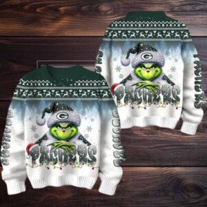 Green Bay Packers Grinch Stolen Christmas Sweater