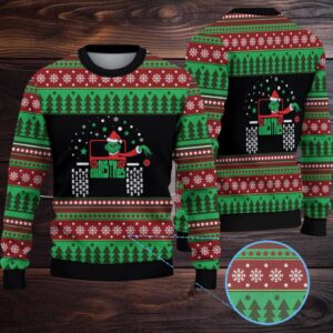 Grinch Jp Christmas Knitted Sweater