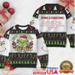 Grinch Make Christmas Mean Again Ugly Sweater