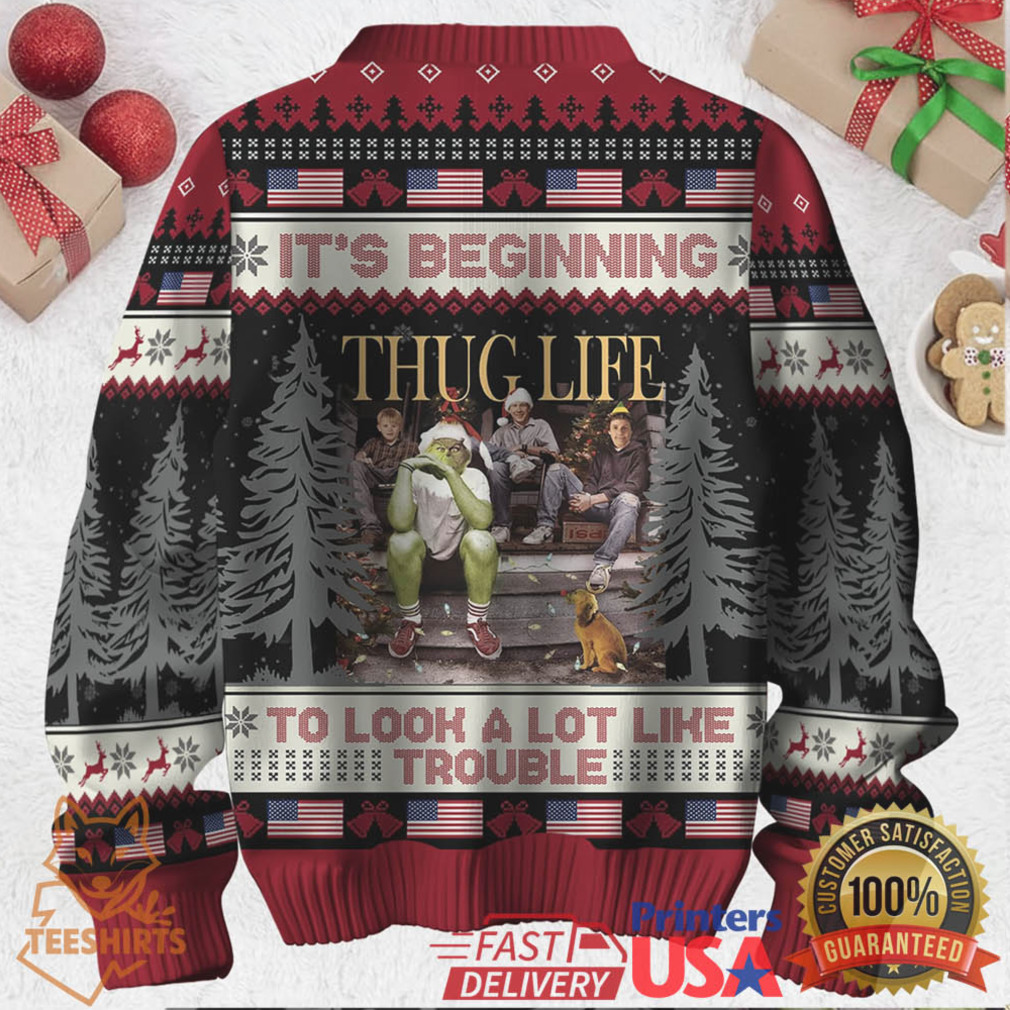 Grinch Thug Life Christmas Ugly Sweater 2025 Grinch Thug Life Christmas Ugly Sweater 2025