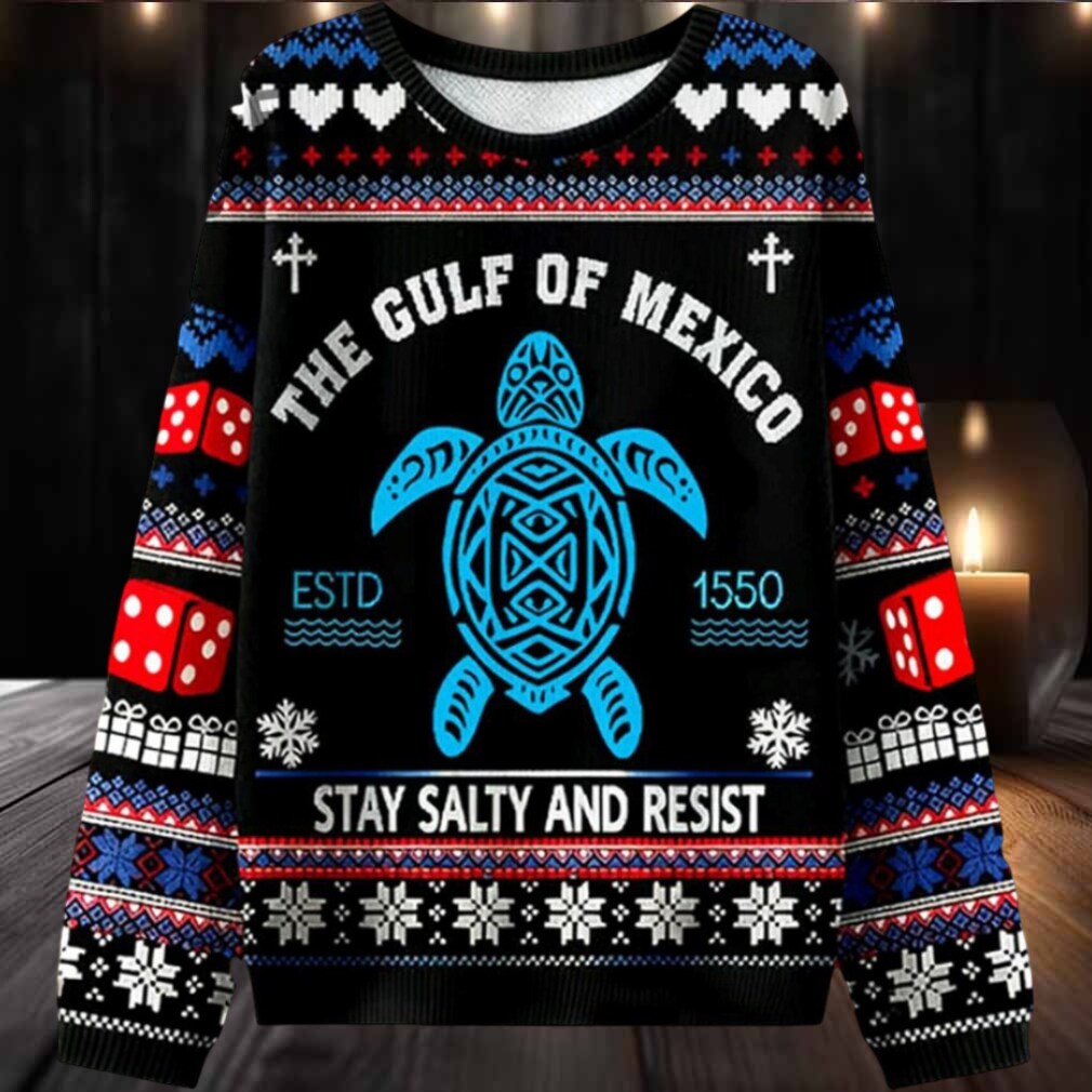 Gulf Of Mexico Stay Salty And Resist Ugly Sweater Mens Womens For Sale Gulf Of Mexico Stay Salty And Resist Ugly Sweater Mens Womens For Sale