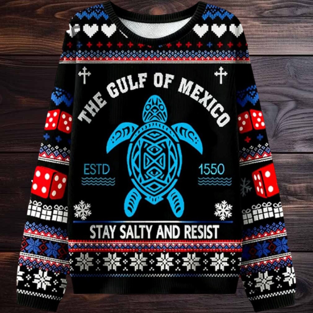 Gulf Of Mexico Stay Salty And Resist Ugly Sweater Mens Womens For Sale Gulf Of Mexico Stay Salty And Resist Ugly Sweater Mens Womens For Sale