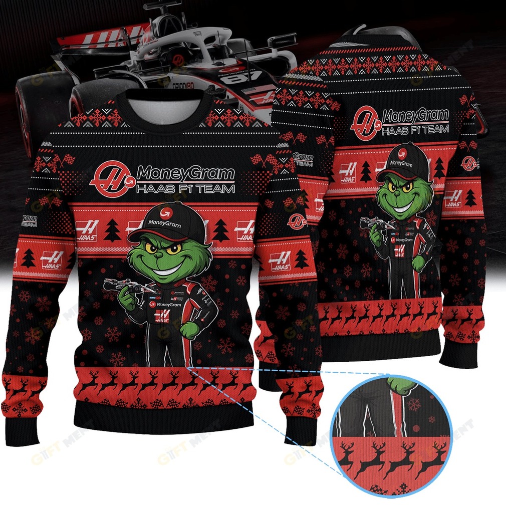 Haas F1 Team × Grinch Ugly Christmas Sweater II Haas F1 Team × Grinch Ugly Christmas Sweater II