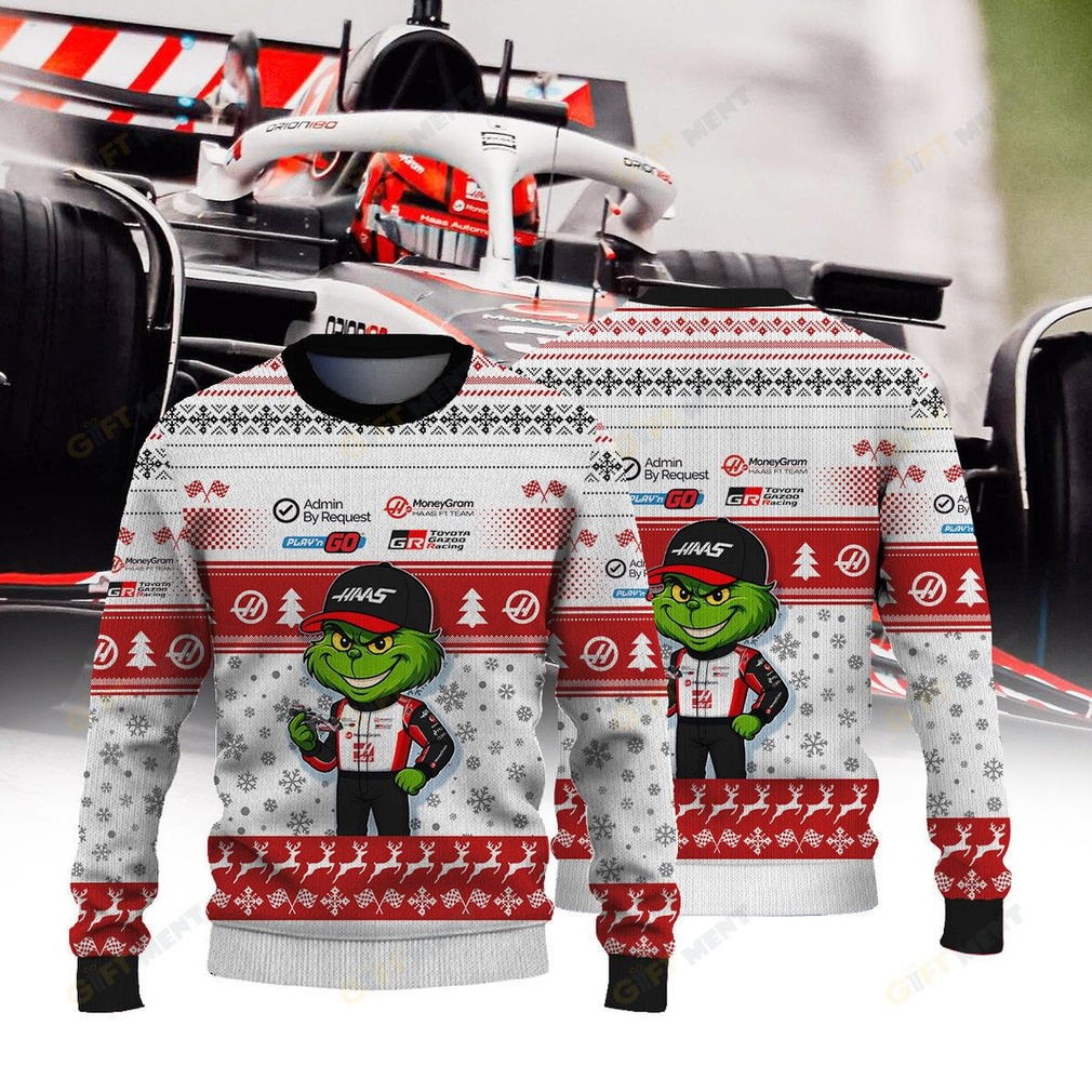 Haas F1 Team × Grinch Ugly Christmas Sweater Haas F1 Team × Grinch Ugly Christmas Sweater