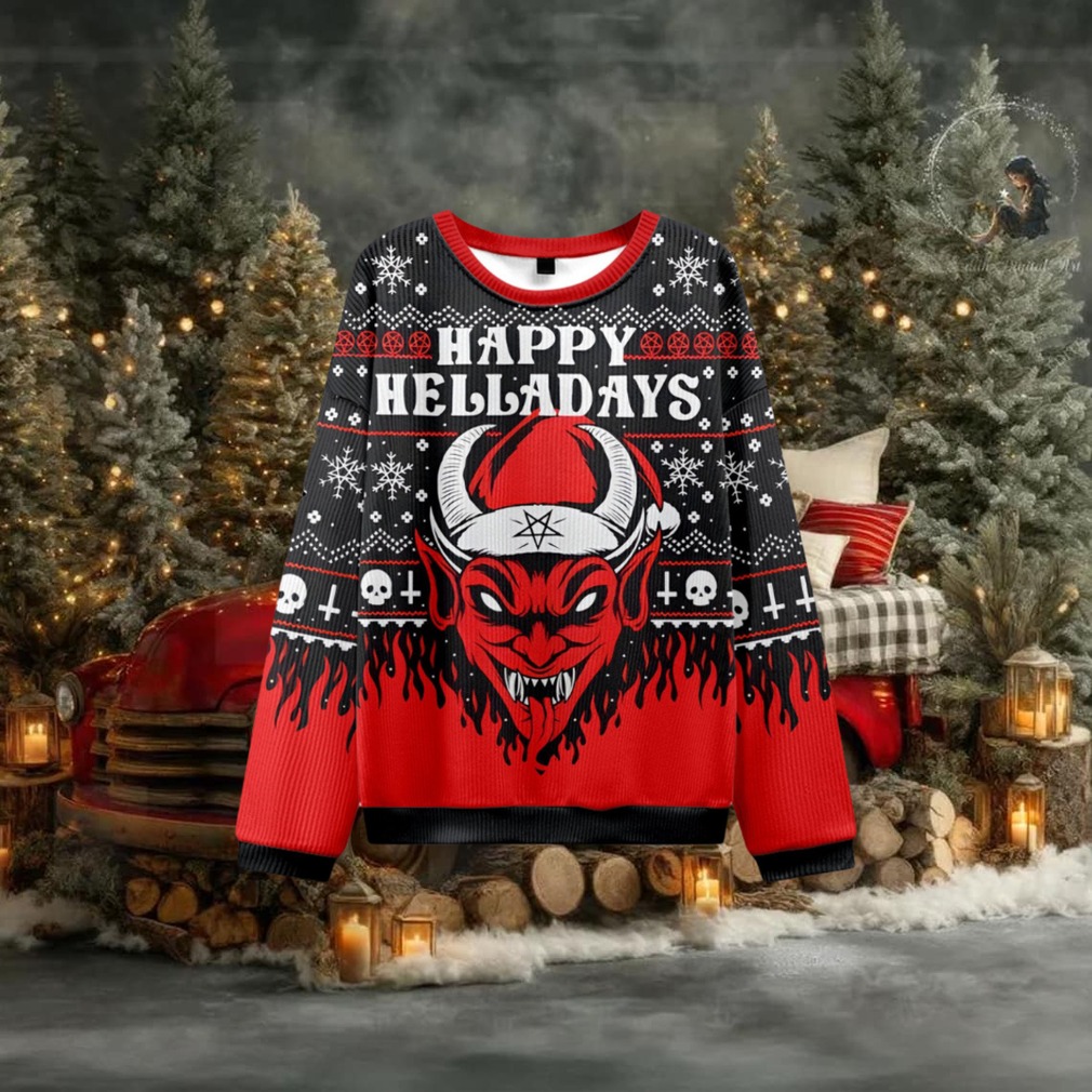 Happy Hell A Days Ugly Christmas Sweatshirt Happy Hell A Days Ugly Christmas Sweatshirt