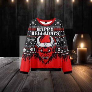 Happy Hell A Days Ugly Christmas Sweatshirt