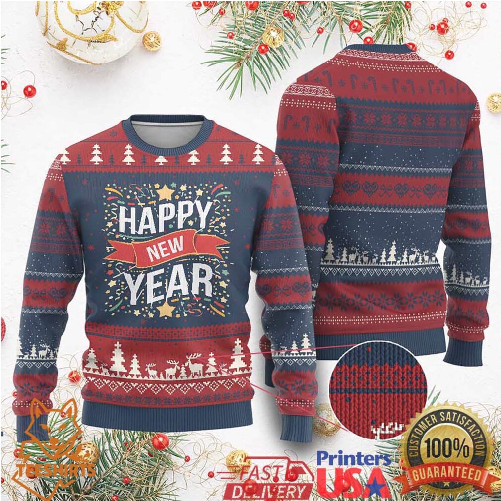 Happy New Year 2025 Ugly Christmas Sweater Confetti Fireworks Party Supplies Family Matching Happy New Year 2025 Ugly Christmas Sweater Confetti Fireworks Party Supplies Family Matching