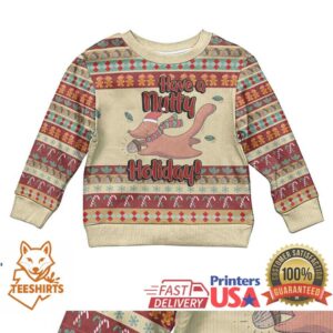 Have A Nutty Holiday Christmas Kid Ugly Christmas Sweater Xmas Holiday Patterns