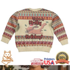 Have A Nutty Holiday Christmas Kid Ugly Christmas Sweater Xmas Holiday Patterns