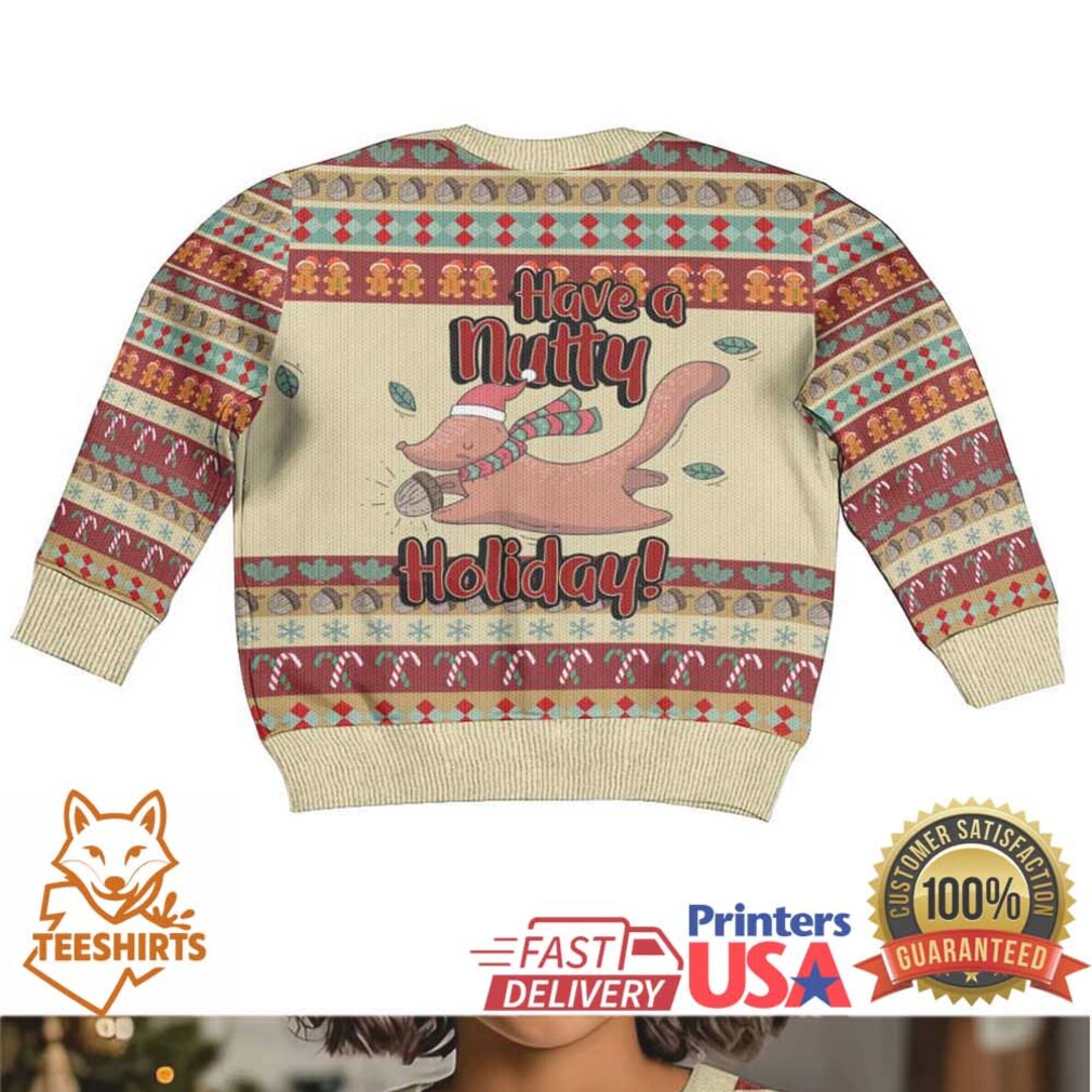 Have A Nutty Holiday Christmas Kid Ugly Christmas Sweater Xmas Holiday Patterns Have A Nutty Holiday Christmas Kid Ugly Christmas Sweater Xmas Holiday Patterns
