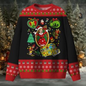 Having A Magic Christmas Teacher Ugly Fluffy Christmas Sweater
