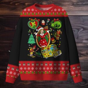 Having A Magic Christmas Teacher Ugly Fluffy Christmas Sweater