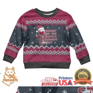 Headin For Santas Naughty Christmas Kid Ugly Christmas Sweater Xmas Holiday Patterns