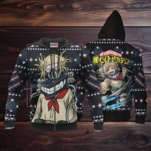 Himiko Toga Ugly Christmas Sweater Anime My Hero Academia Manga 2k46 Fan Gift Stylist Unisex Cartoon 3d Hoodie