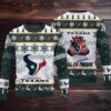Houston Texans Bulls On Parade Ugly Christmas Sweater Funny Red White Houston Texans Bulls On Parade Ugly Christmas Sweater Funny Red White