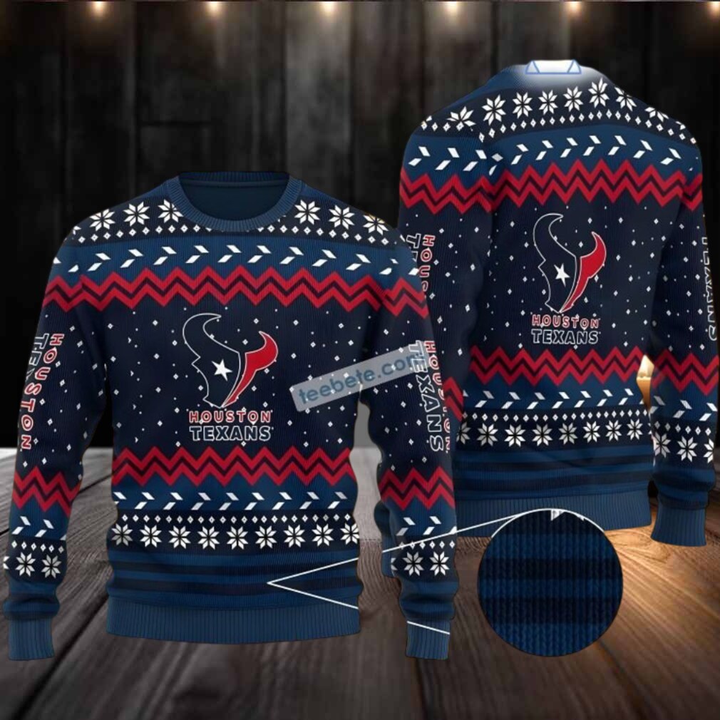Houston Texans Football Ugly Christmas Sweater Ladies Red Blue Houston Texans Football Ugly Christmas Sweater Ladies Red Blue