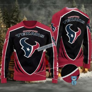Houston Texans Football Ugly Sweater Red Black