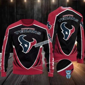 Houston Texans Football Ugly Sweater Red Black