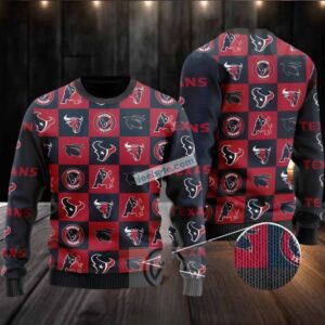 Houston Texans League Knitting Ugly Sweater Party Red Black