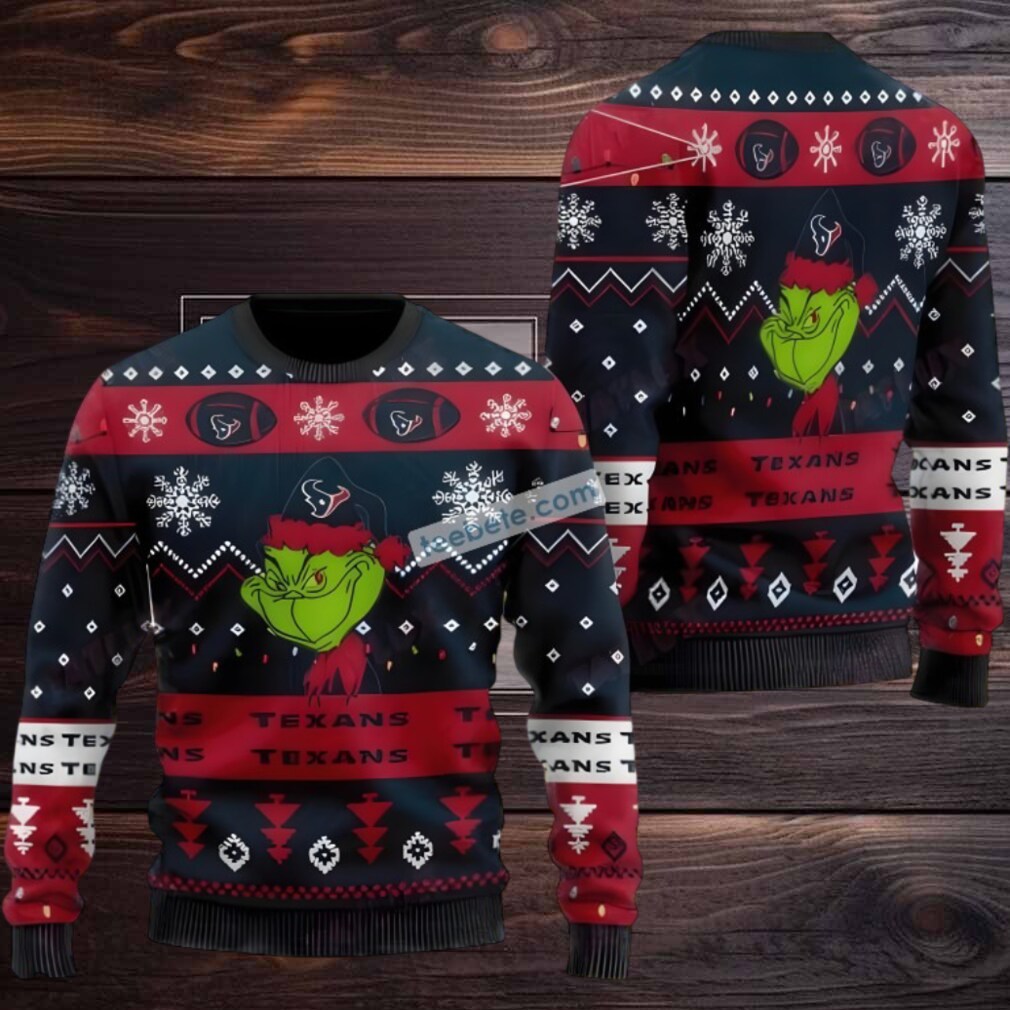 Houston Texans The Grinch Ugly Christmas Sweater Best Red Houston Texans The Grinch Ugly Christmas Sweater Best Red