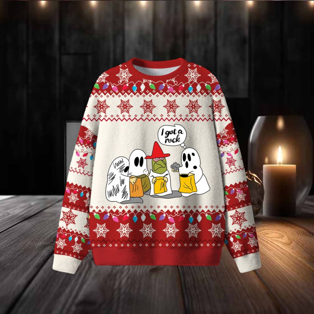 I Got A Rock Ghost Ugly Sweater I Got A Rock Ghost Ugly Sweater