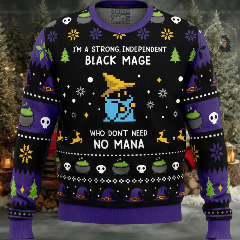 I’m A Strong Independent Black Mage Ugly Christmas Sweater I’m A Strong Independent Black Mage Ugly Christmas Sweater