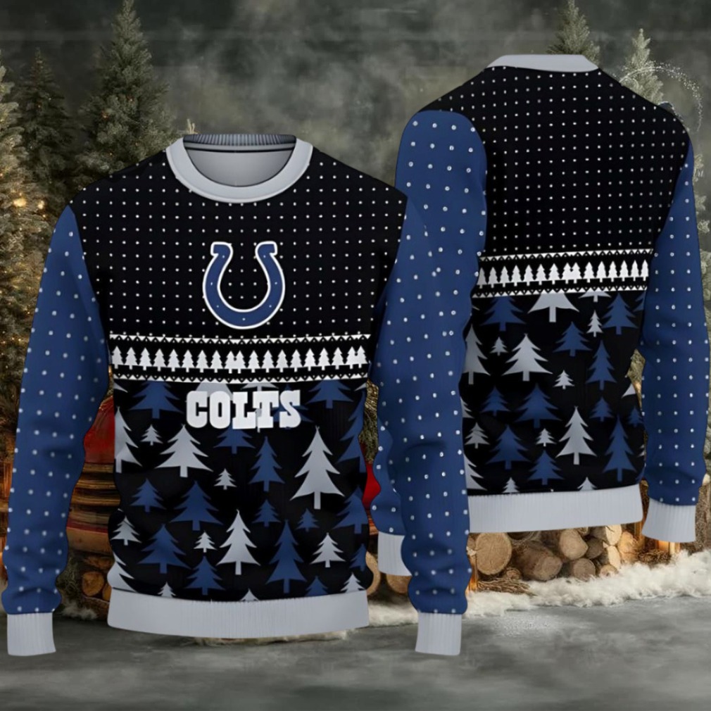 Indianapolis Colts Blue Winter Festive Ugly Christmas Sweater Mens Womens For Sale Indianapolis Colts Blue Winter Festive Ugly Christmas Sweater Mens Womens For Sale