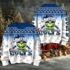 Indianapolis Colts Grinch Stolen Christmas Sweater