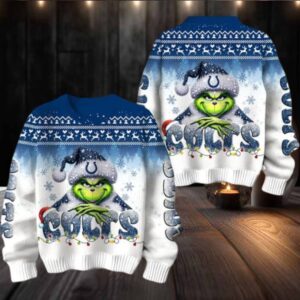 Indianapolis Colts Grinch Stolen Christmas Sweater