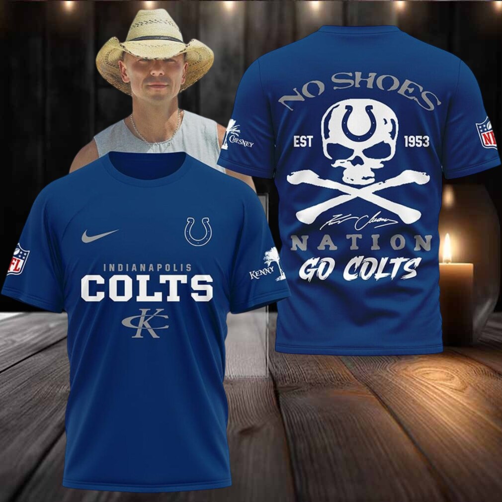 Indianapolis Colts Kenny Chesney No Shoes Nation Go Colts Hoodie T Shirt Indianapolis Colts Kenny Chesney No Shoes Nation Go Colts Hoodie T Shirt