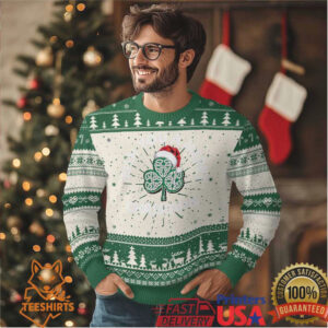 Irish Xmas Ugly Christmas Sweater Irish You A Merry Christmas Celtic Shamrock