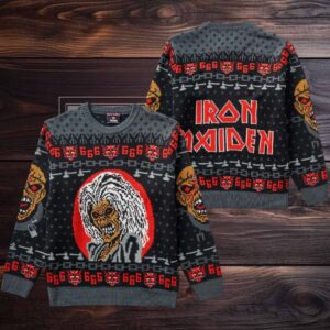 Iron Maiden Eddie The Killers Album 666 Ugly Christmas Sweater