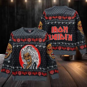 Iron Maiden Eddie The Killers Album 666 Ugly Christmas Sweater