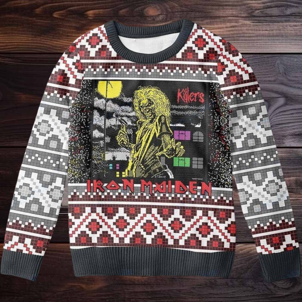 Iron Maiden Killers Album Cover Signature Eddie Holiday 2025 Ugly Christmas Sweater Iron Maiden Killers Album Cover Signature Eddie Holiday 2025 Ugly Christmas Sweater